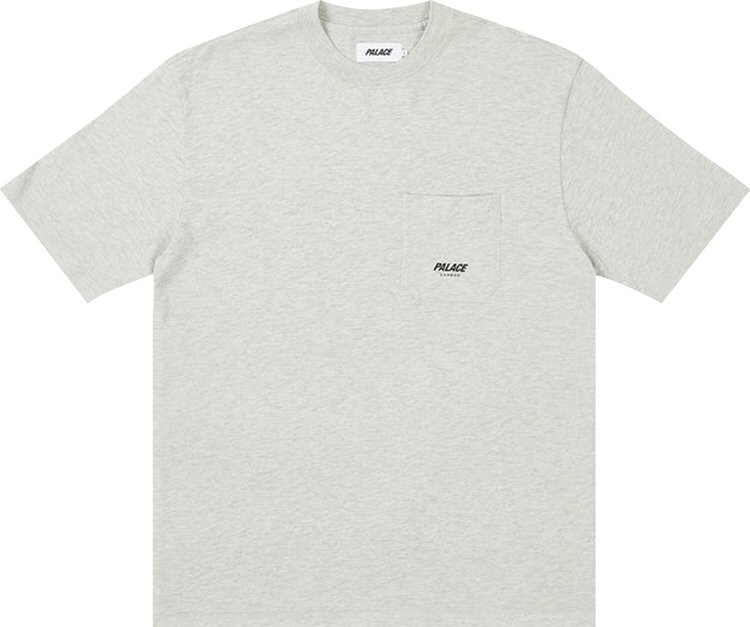 

Футболка Palace Slub Pocket Zig Zag T-Shirt 'Grey Marl', серый