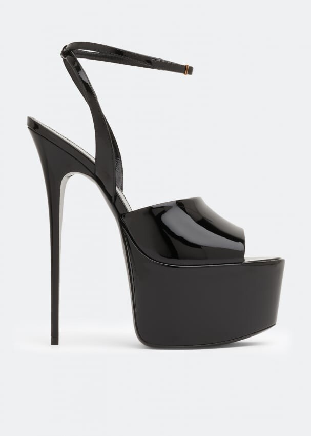 

Сандалии SAINT LAURENT Kika platform sandals, черный