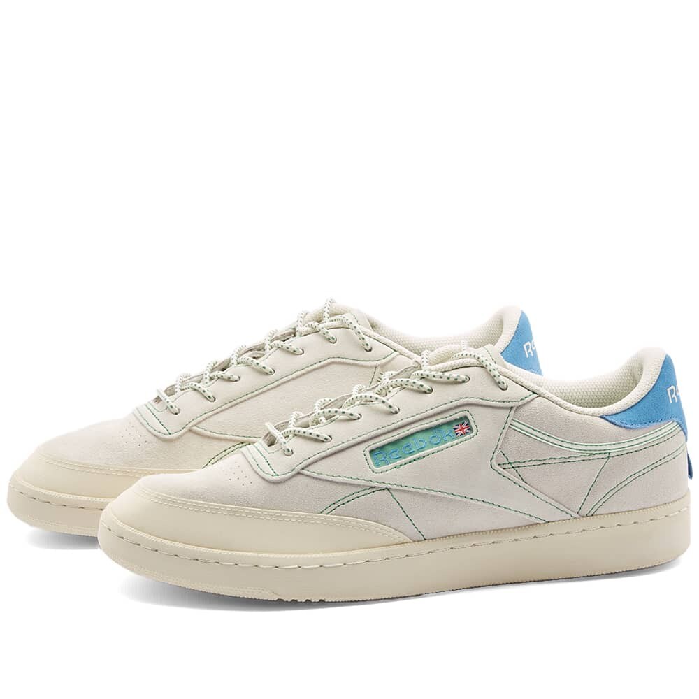 

Кроссовки Reebok Club C 85, белый/синий/зеленый