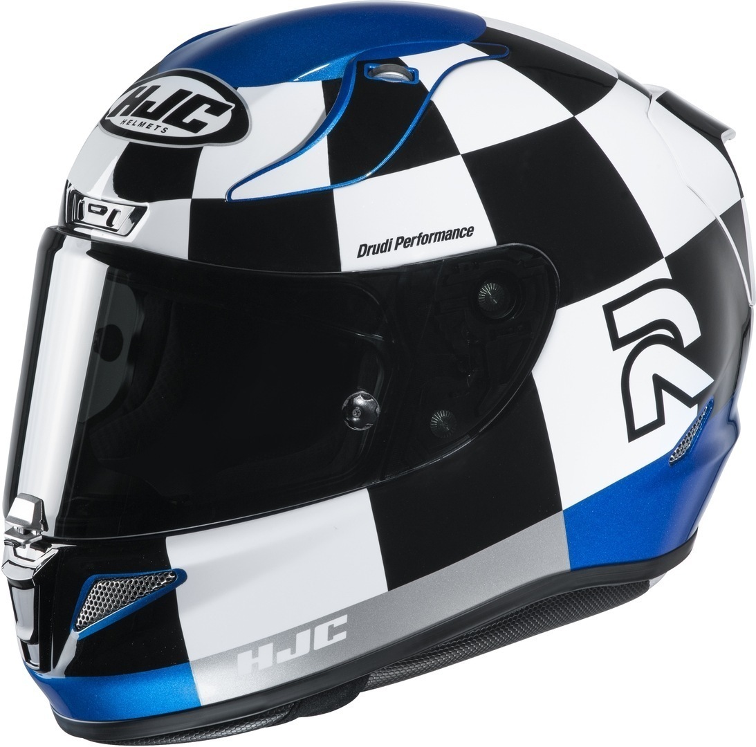 Шлем HJC RPHA 11 Misano, черный/белый/синий шлем hjc rpha 11 misano черный белый синий