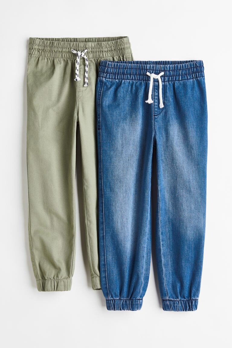 

2 пары хлопковых джоггеров H&M