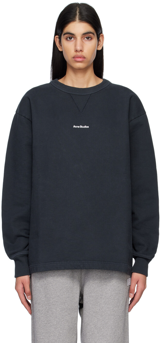 

Толстовка с черным штампом Acne Studios, Черный