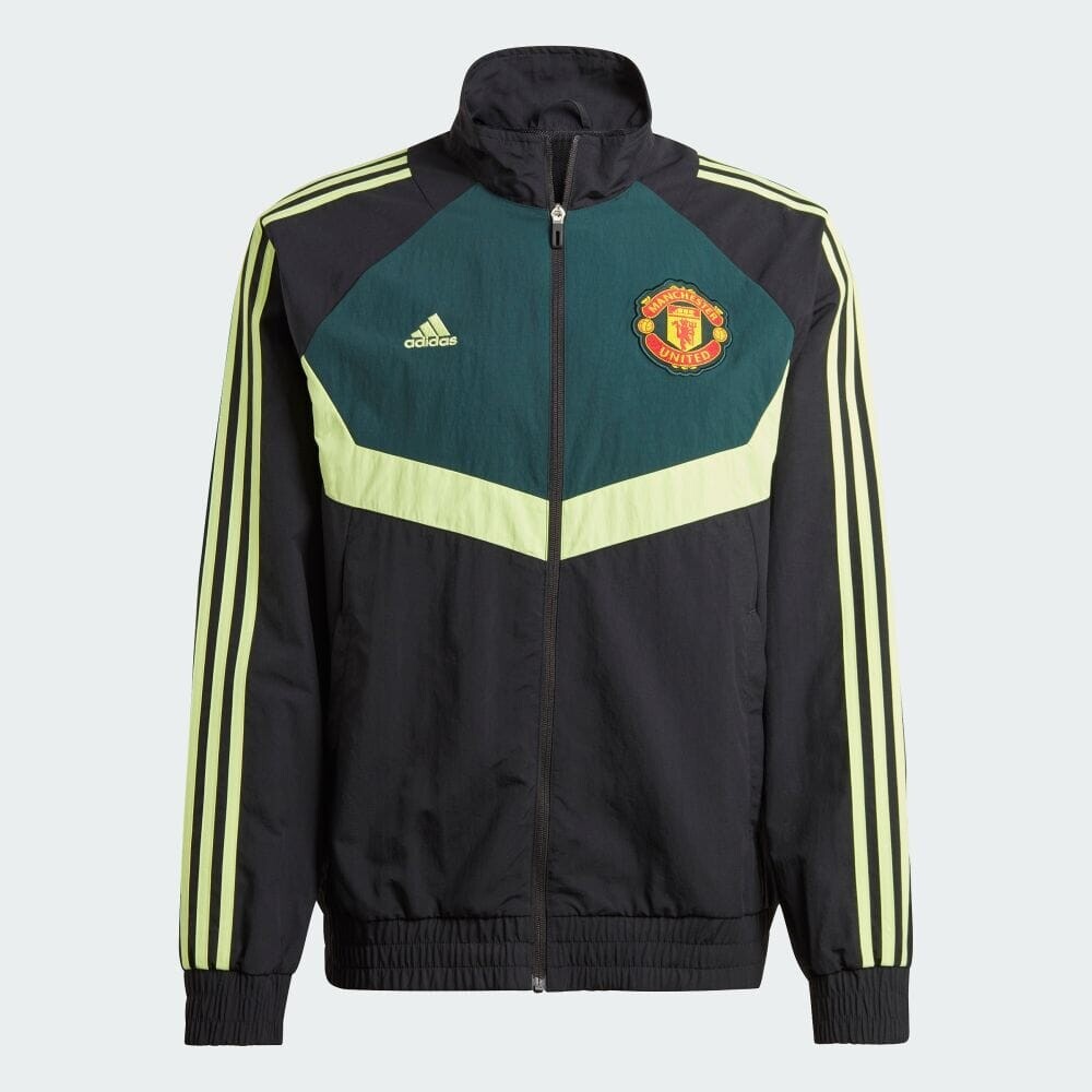 

Спортивная куртка Adidas Manchester United, черный/зеленый
