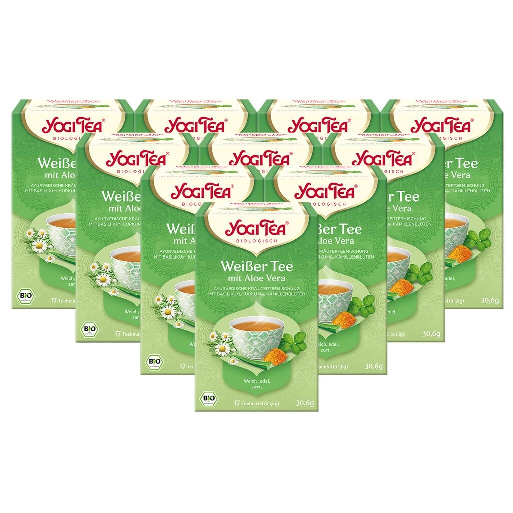 

10xYOGI TEA Белый чай Алоэ Вера | 10 х 30,6 г
