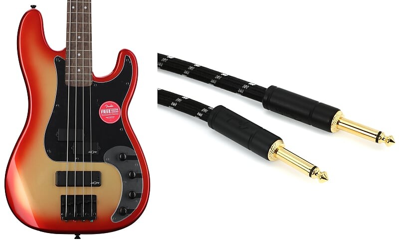 

Squier Contemporary Active Precision Bass PH — Комплект Sunset Metallic с крылом 0990820080 Deluxe Series Инструментальный кабель Straight to Straight — 18,6 футов, черный твид Squier + Fender 0370481570=1 0990820080=1