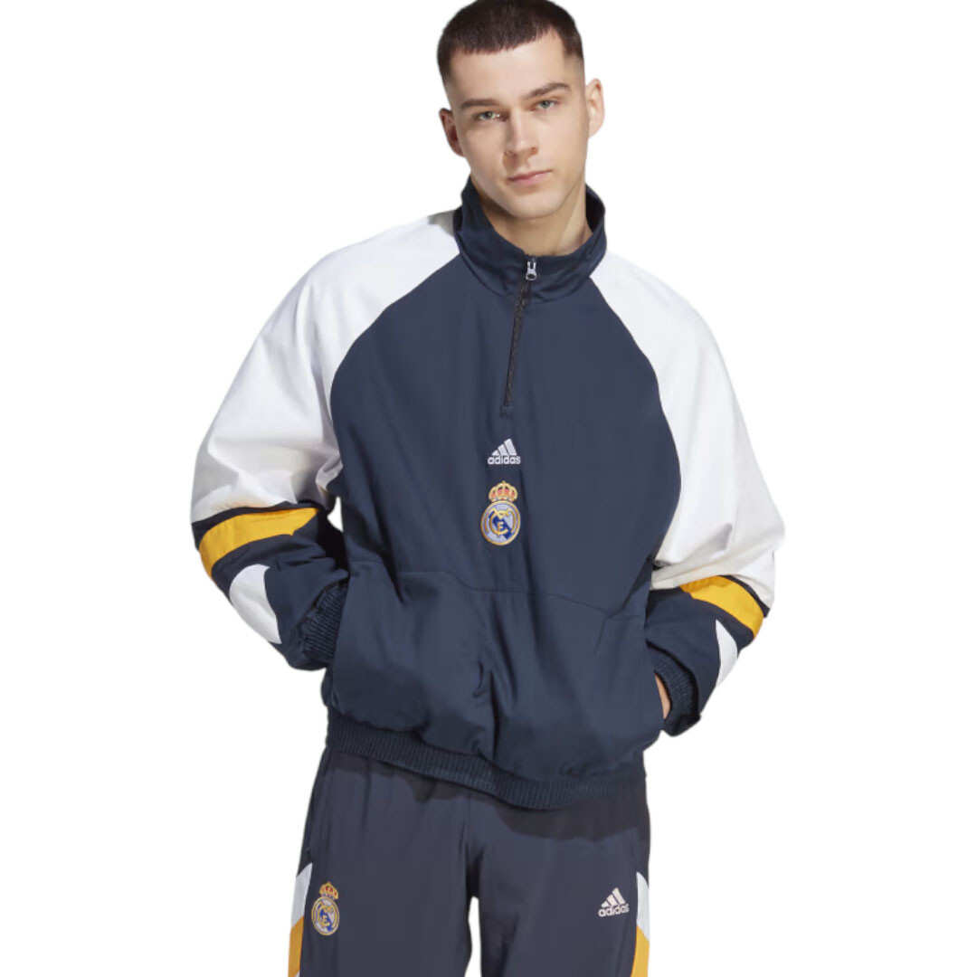 

Куртка Adidas Real Madrid Icon, синий/белый