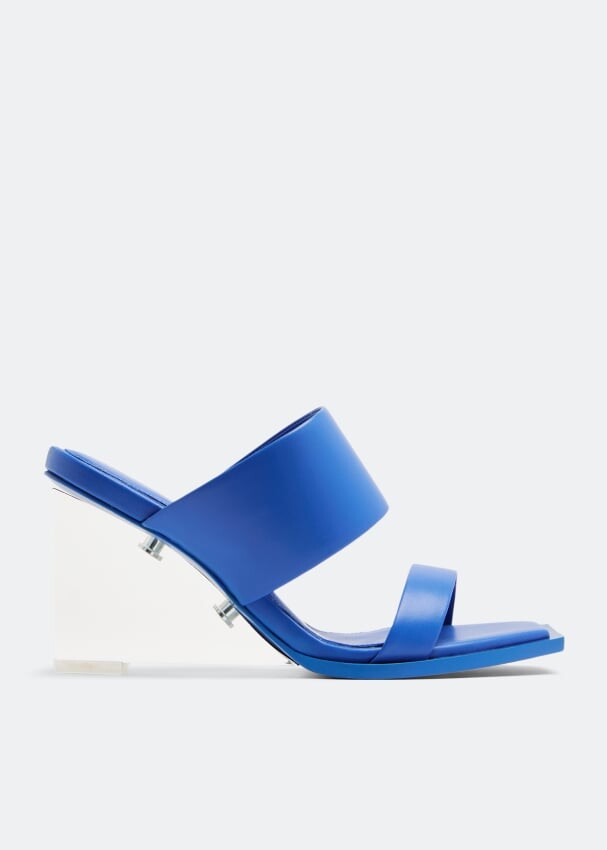 

Сандалии ALEXANDER MCQUEEN Shard wedge sandals, синий