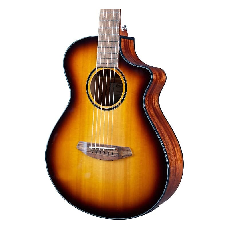 Акустическая электрогитара Breedlove Discovery S Companion Edgeburst CE Red Cedar African Mahogany DSCP44CERCAM