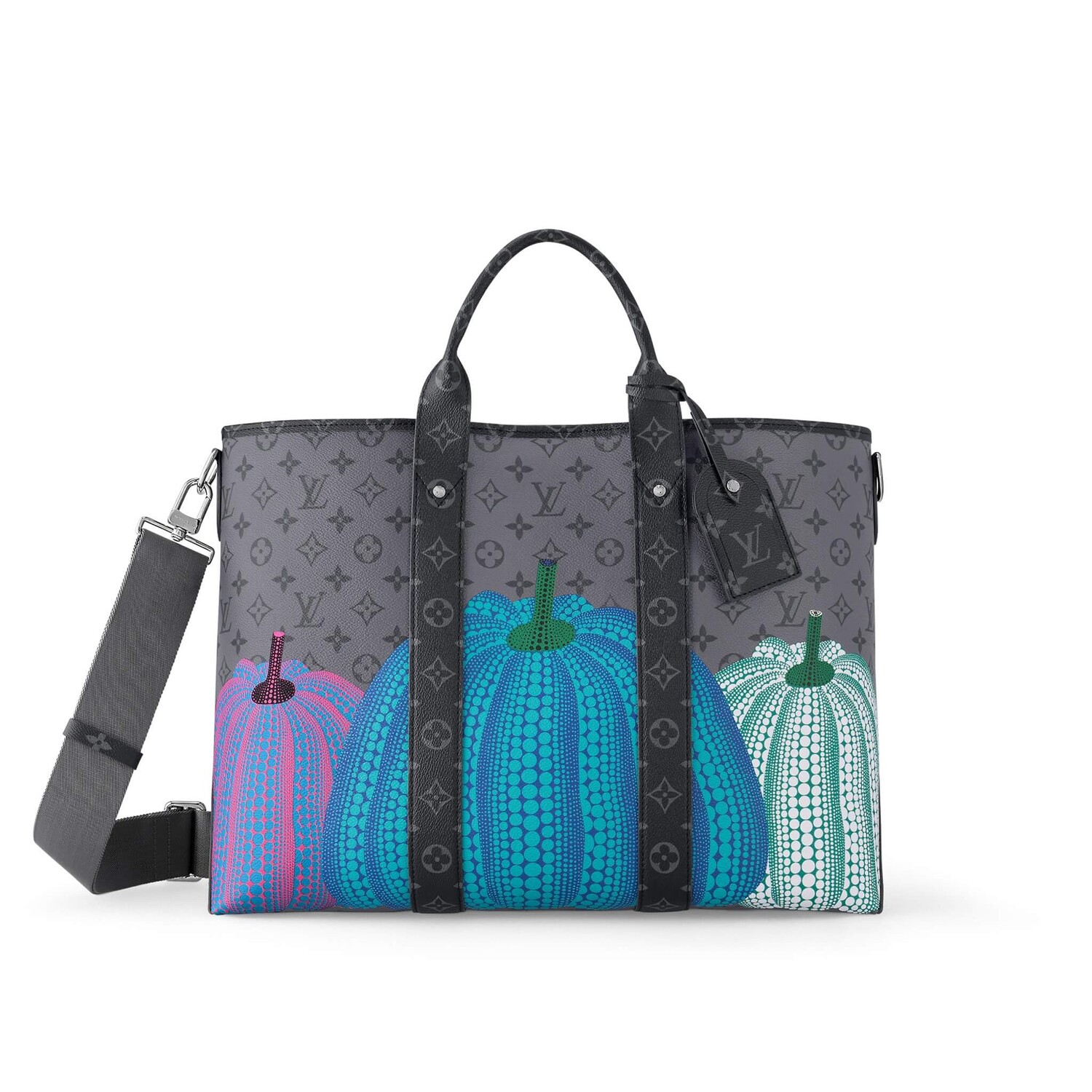 

Сумка-тоут Louis Vuitton x Yayoi Kusama Weekend, темно-серый/мультиколор