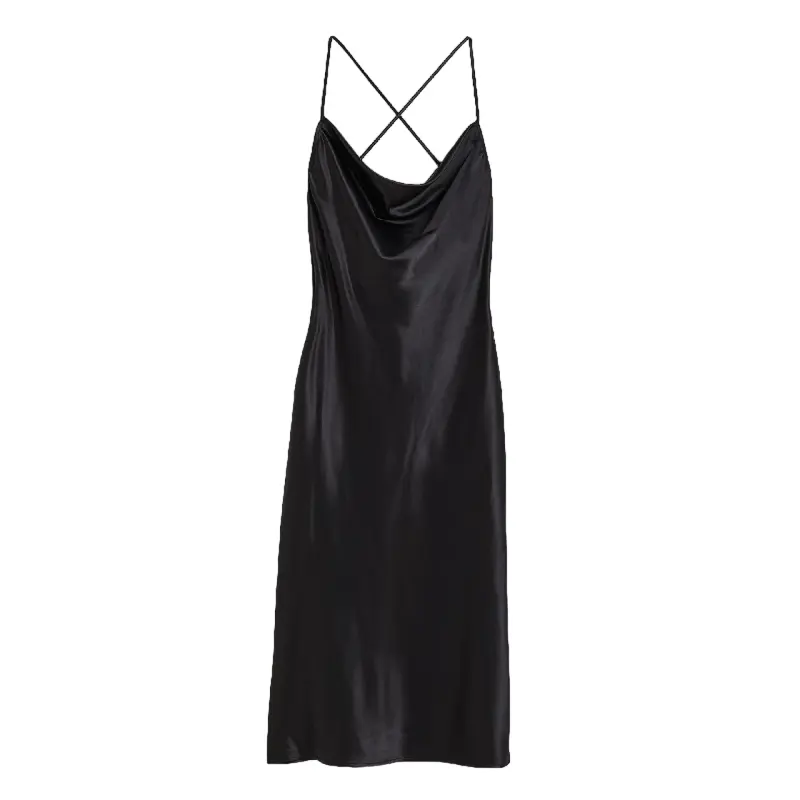 

Платье H&M Satin Slip, черный