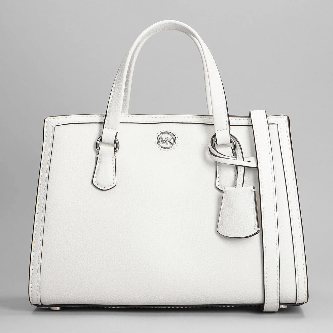 

Сумка-тоут Michael Kors Chantal Hand In White Leather, белый