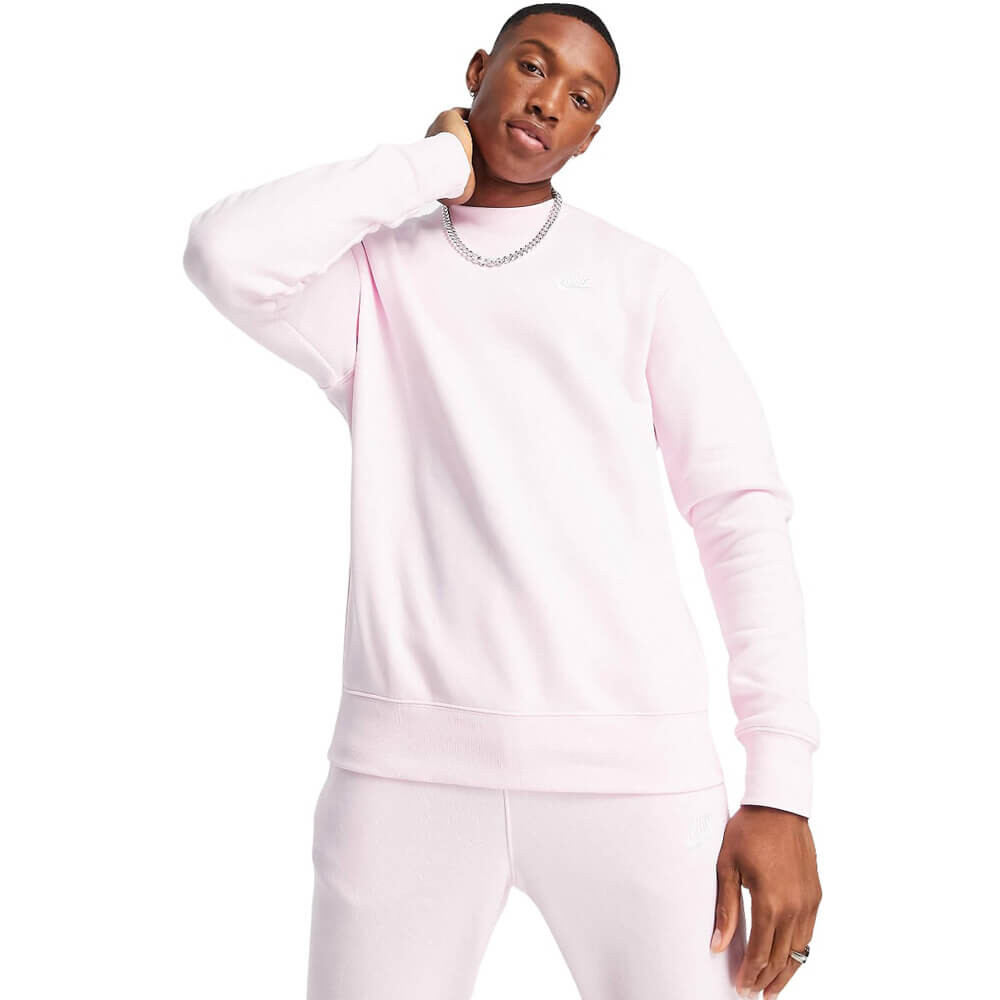 

Свитшот Nike Club Fleece, светло-розовый