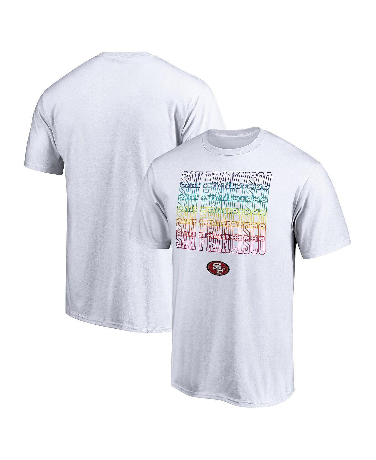 

Мужская фирменная белая футболка san francisco 49ers city pride Fanatics, белый