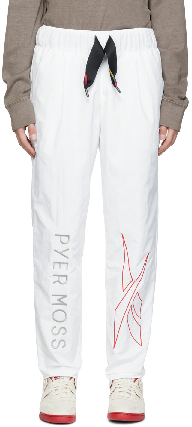 

Белые брюки для отдыха с вышивкой Pyer Moss Edition RCPM Reebok by Pyer Moss
