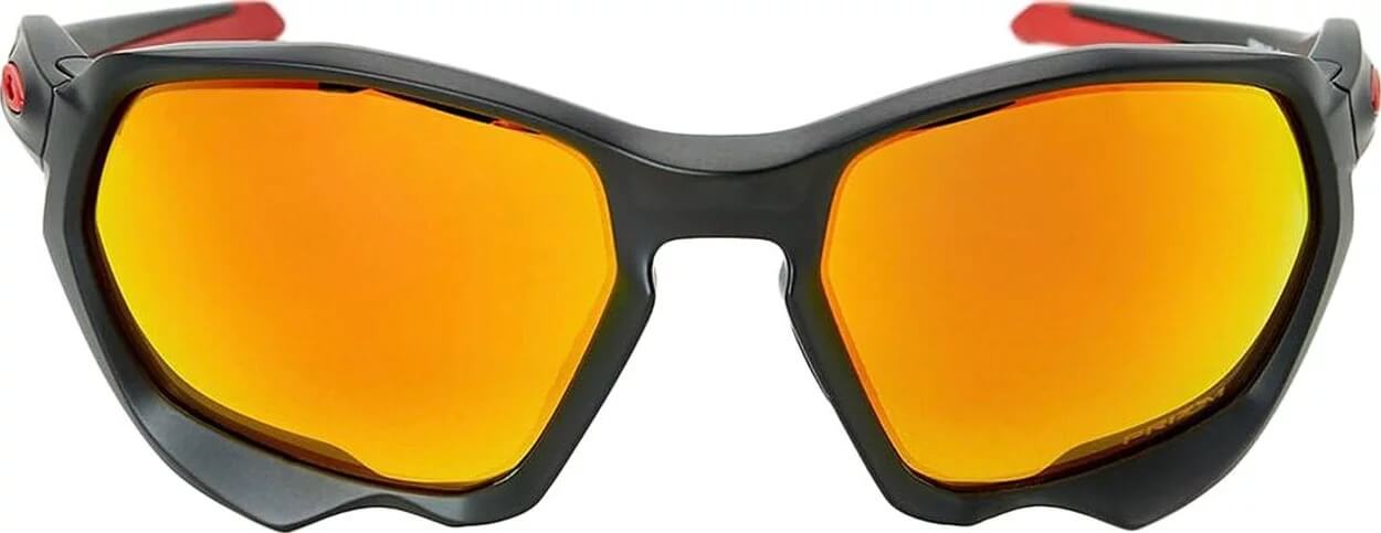 Солнцезащитные очки Oakley Plazma, матовый черный/рубиновый