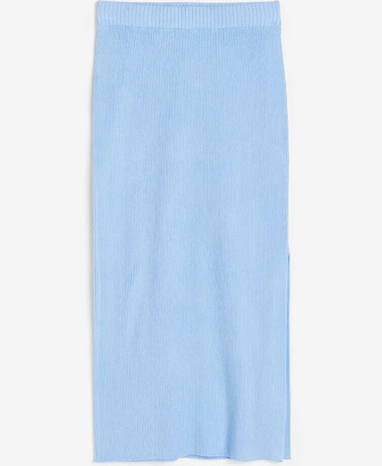 

Юбка H&M Rib-knit Pencil, голубой