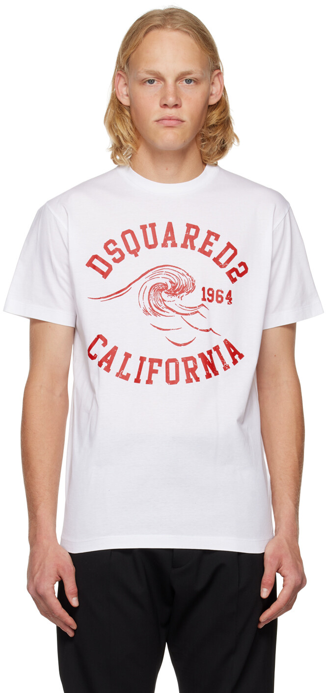 

Белая футболка D2 California Cool Dsquared2, Белый