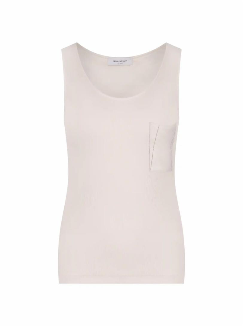 

Хлопковый топ с цепью мониль Fabiana Filippi White Label