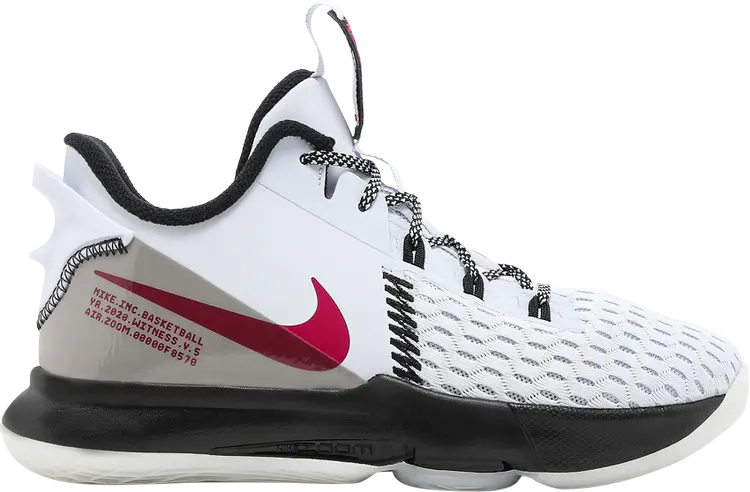 

Кроссовки Nike LeBron Witness 5 GS 'Grey Fireberry', серый