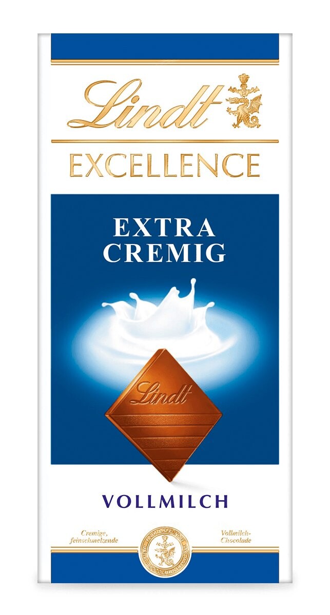 

Молочный шоколад Lindt Excellence Vollmilch Extra Cremig, 100г