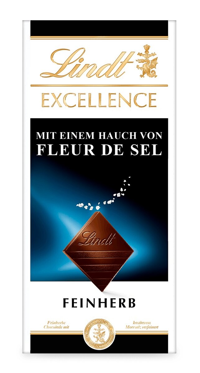 

Шоколад Lindt Excellence Fleur de Sel, морская соль, 100г