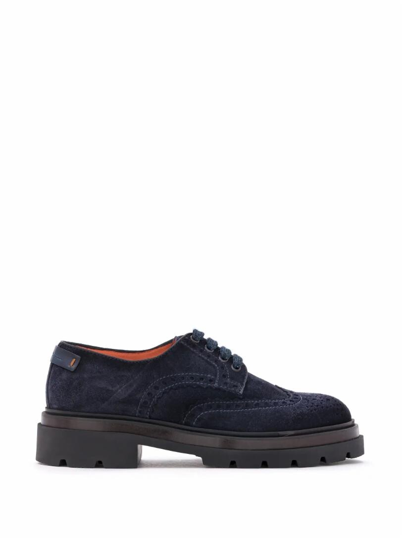 

Замшевые броги Santoni
