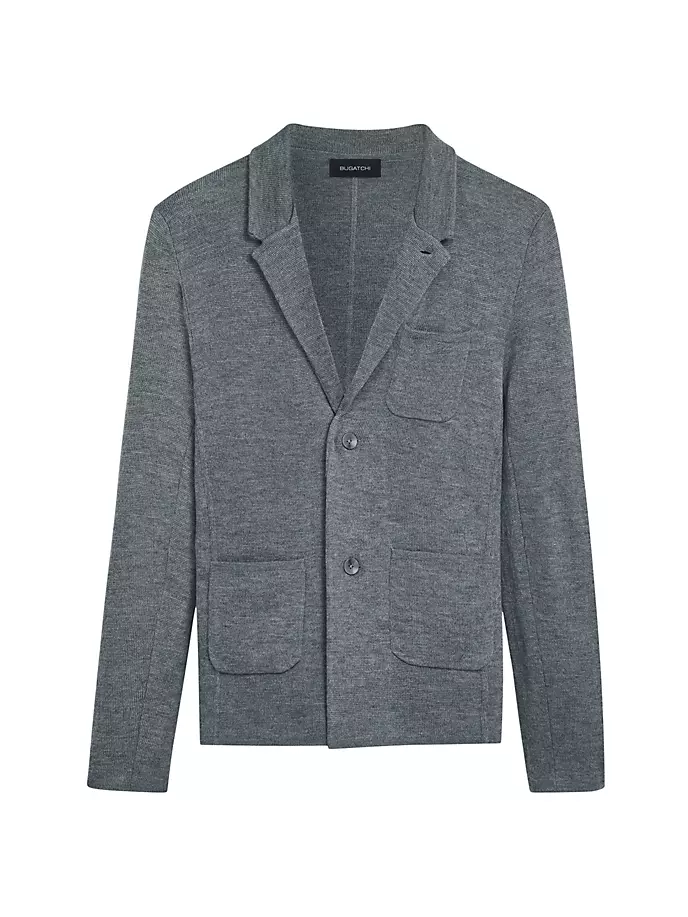 Свитер-пиджак Bugatchi, цвет cement замшевая куртка свитер bugatchi
