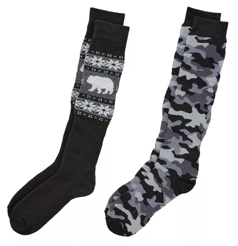 Мужские зимние спортивные носки Alpine Design – 2 упаковки Northeast Outfitters, черный