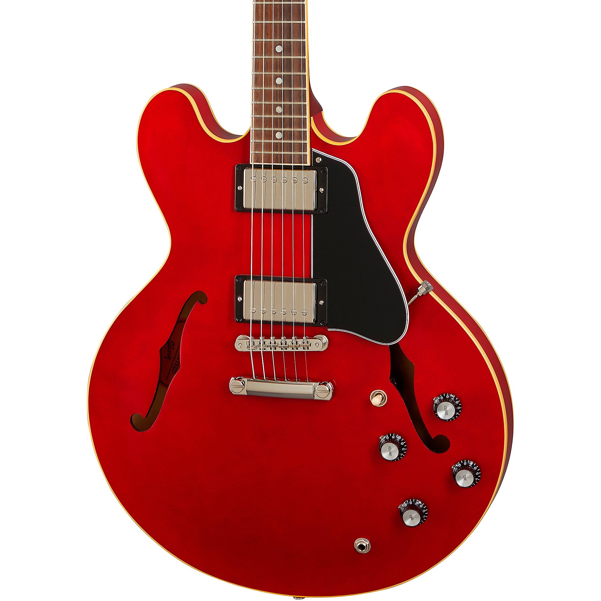 Электрогитара Gibson ES-335 Satin Semi-Hollow Satin Cherry