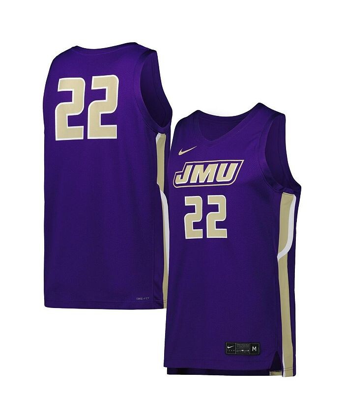 

Мужская фиолетовая баскетбольная майка James Madison Dukes Replica Nike, фиолетовый