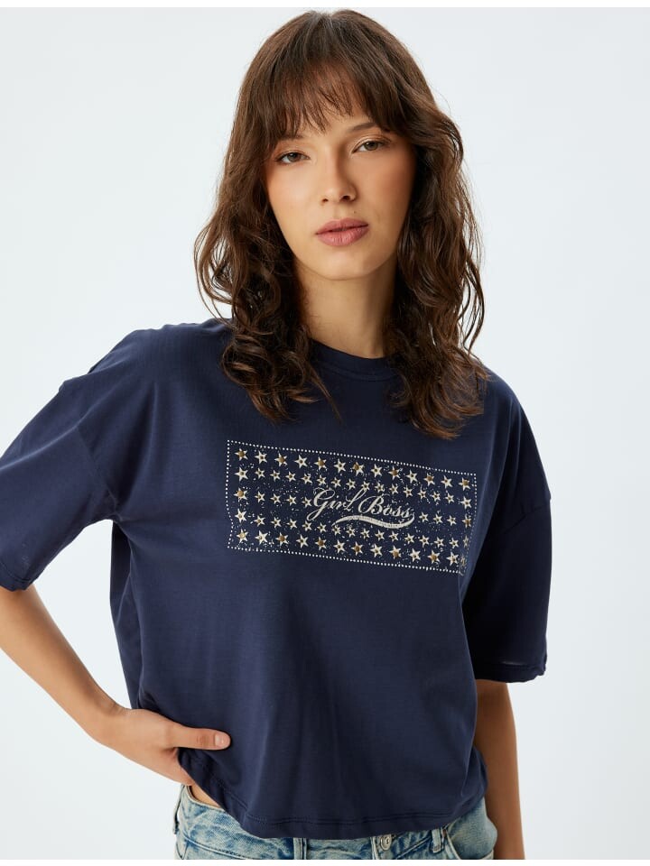 

Футболка KOTON T shirt, темно-синий