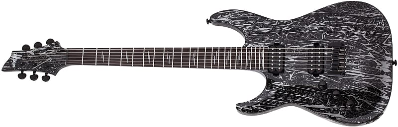 Электрогитара Schecter 1465 Left handed C-1 Hardtail Electric Guitar, Ebony Fretboard, Silver Mountain
