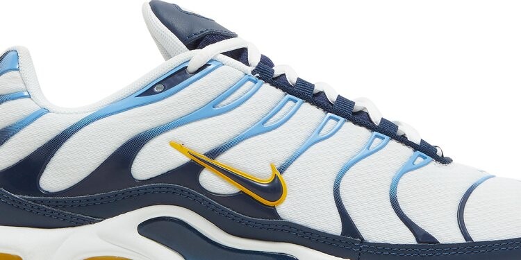 Air max plus white blue yellow best sale