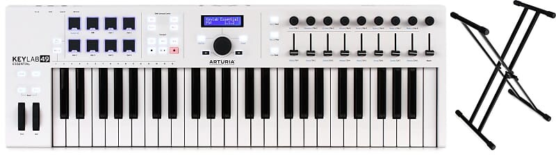 

Arturia KeyLab Essential 49 Комплект 49-клавишного контроллера клавиатуры с Gator Frameworks GFW-KEY-2000X Deluxe X-Style Keyboard Stand Gator Frameworks + Arturia GFW-KEY-2000X=1 230521=1