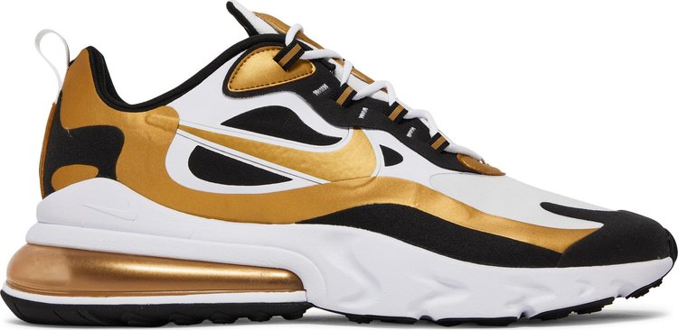 Кроссовки Nike Air Max 270 React 'Metallic Gold', золотой - фото