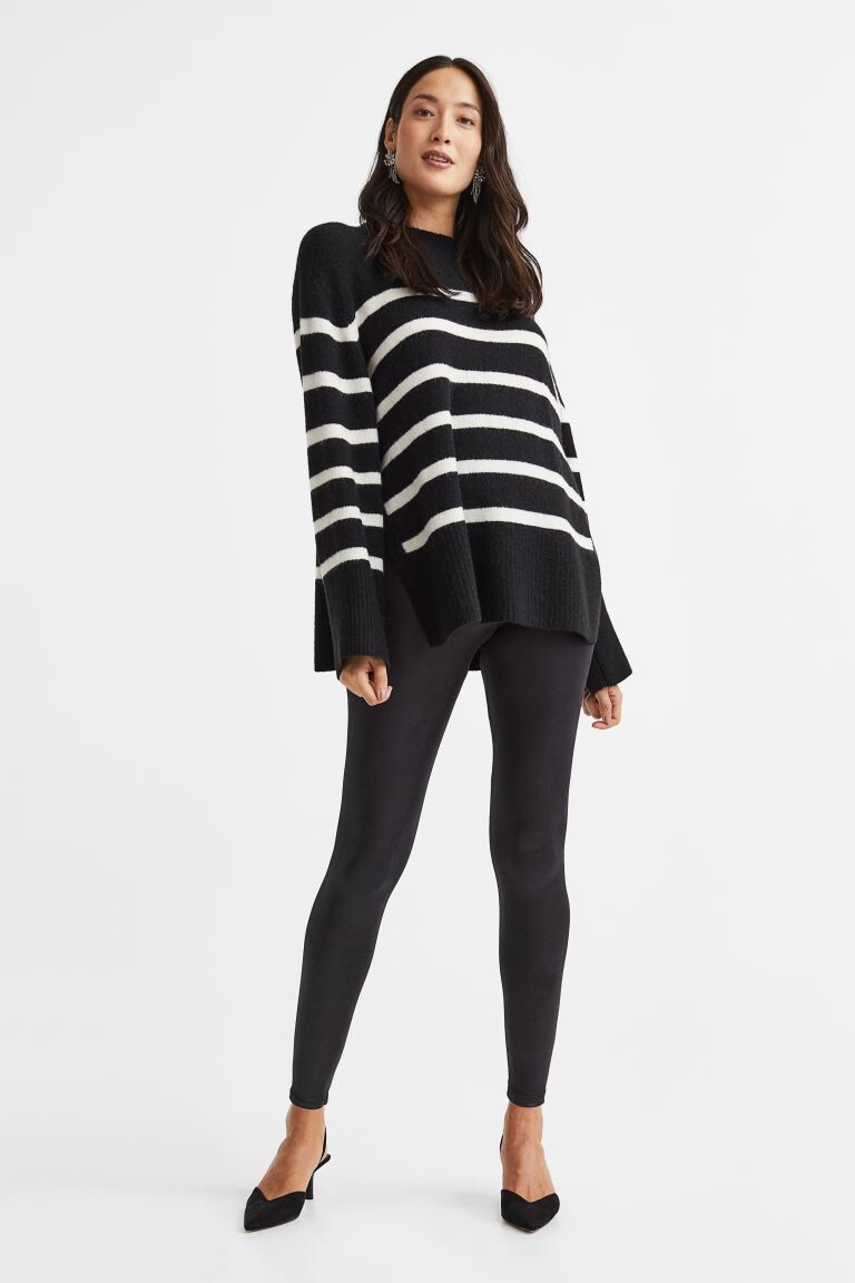

MAMA Леггинсы с покрытием H&M, черный