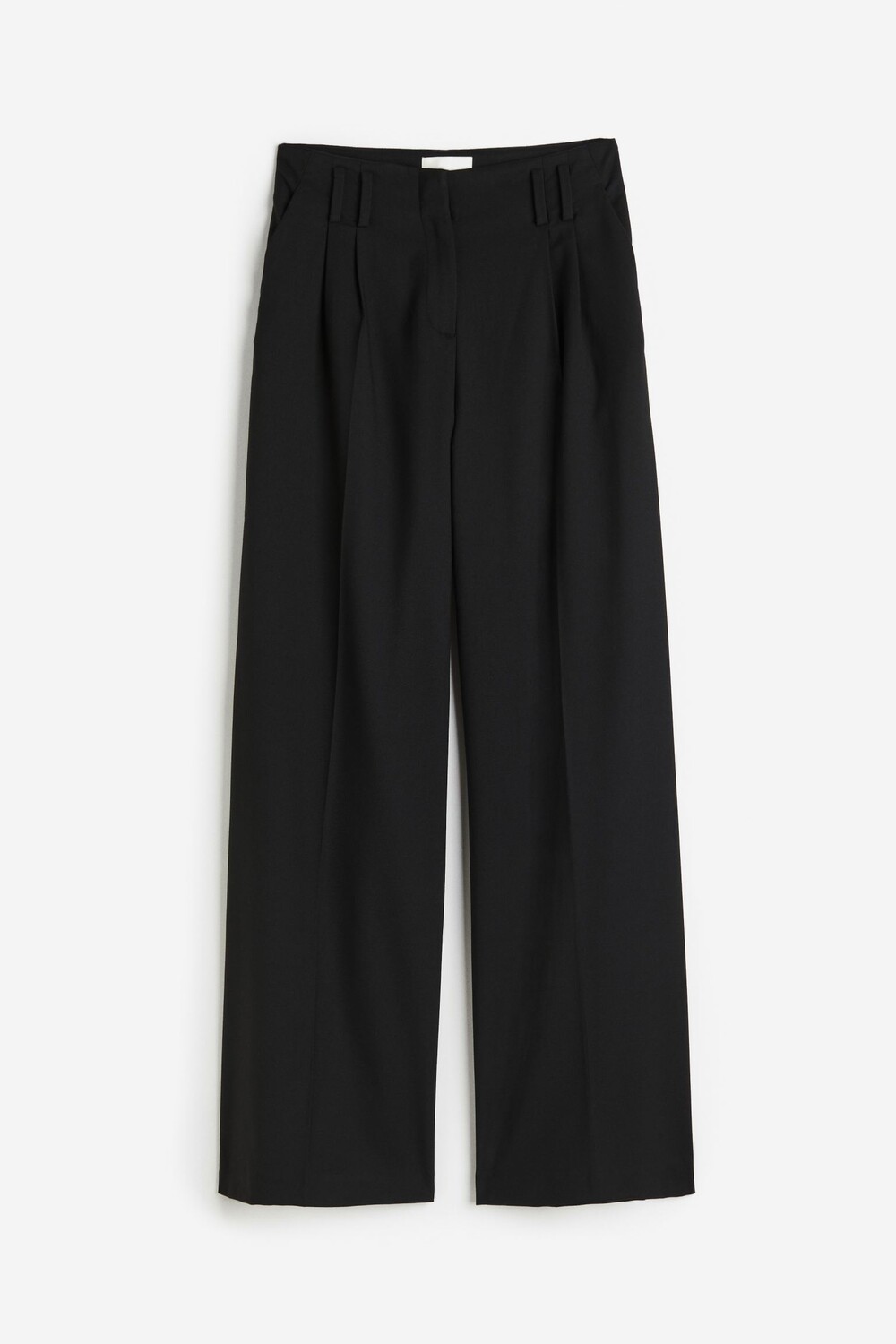 

Брюки H&M Wide-leg Twill, черный