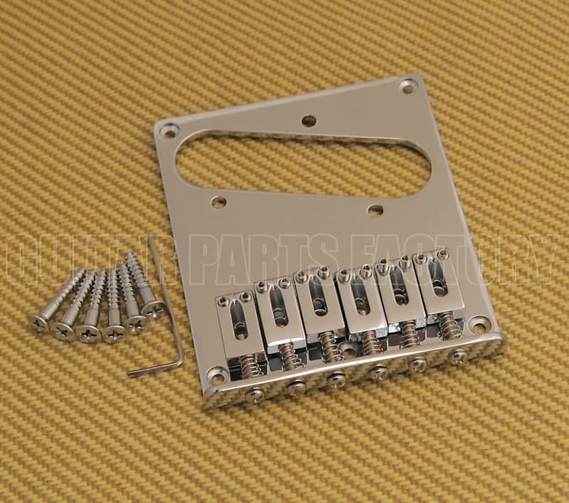 005-5104-000 Оригинальные седла Fender Squier Telecaster Tele Bridge Chrome Square Square 005-5104-000 Fender Squier Bridge Assembly Standard Tele CY Serial # - фото