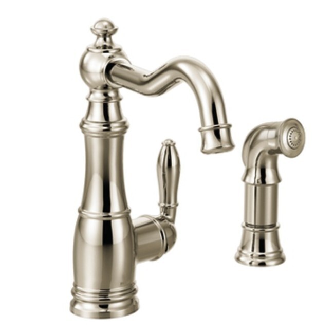 

Кухонный смеситель Moen Weymouth с одной ручкой, nickel