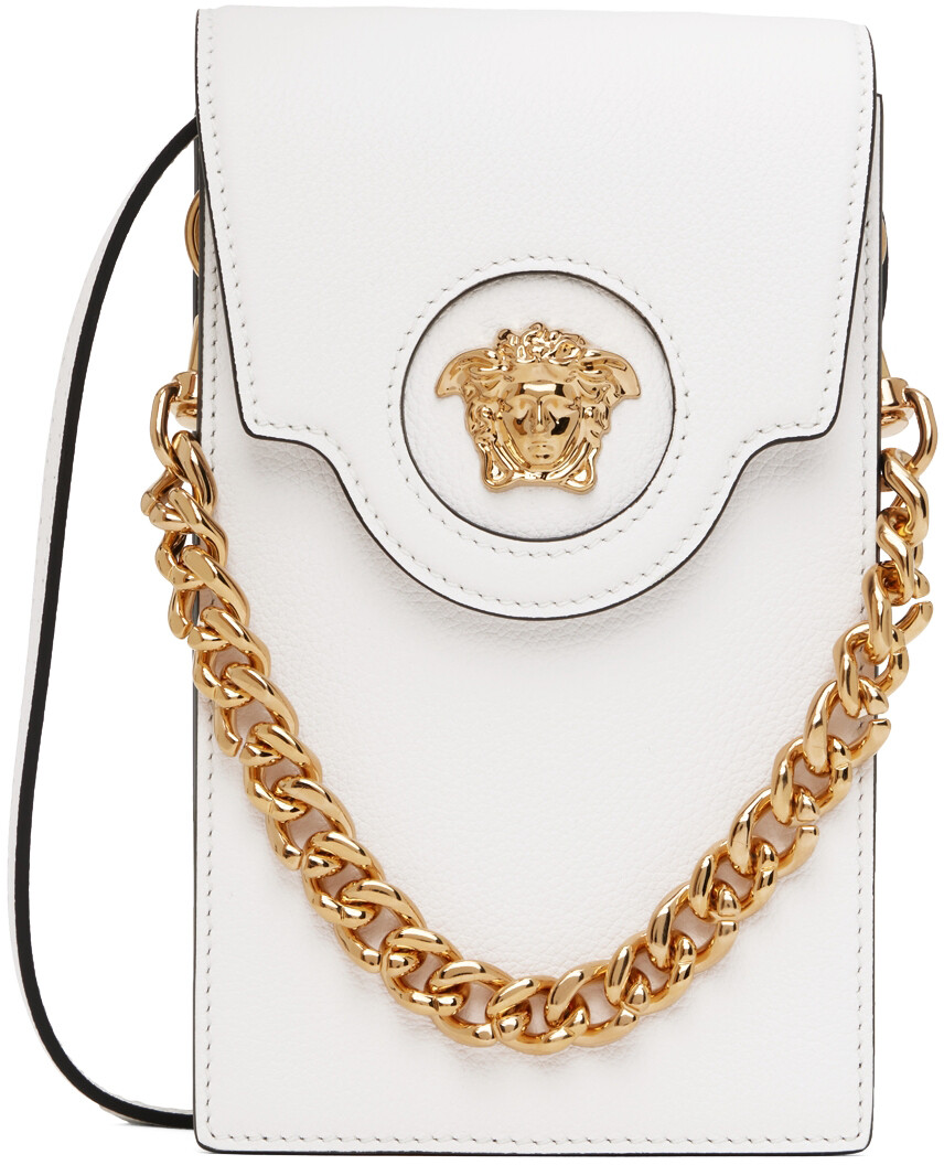 

Белая сумка для телефона La Medusa Versace