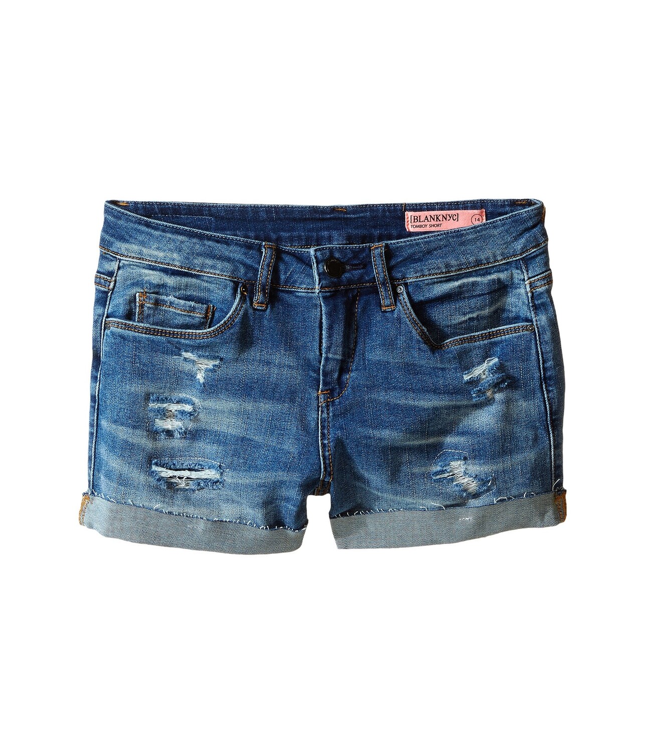 

Шорты Blank NYC Kids, Distressed Cuff Denim Shorts in Weekend Warrior