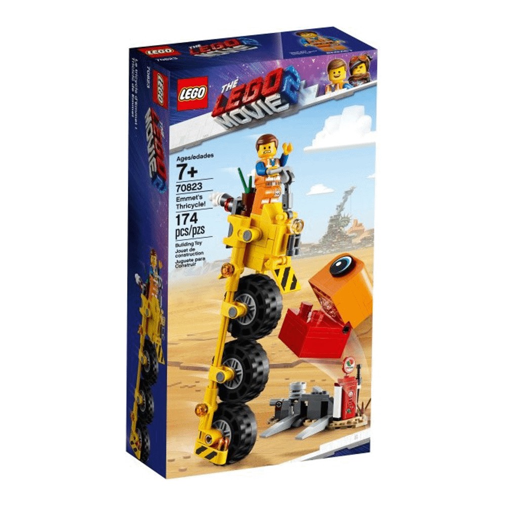 Конструктор LEGO The Конструктор LEGO Movie 70823 Трехколесный велосипед Эммета конструктор lego the lego batman movie летучая мышь 70916