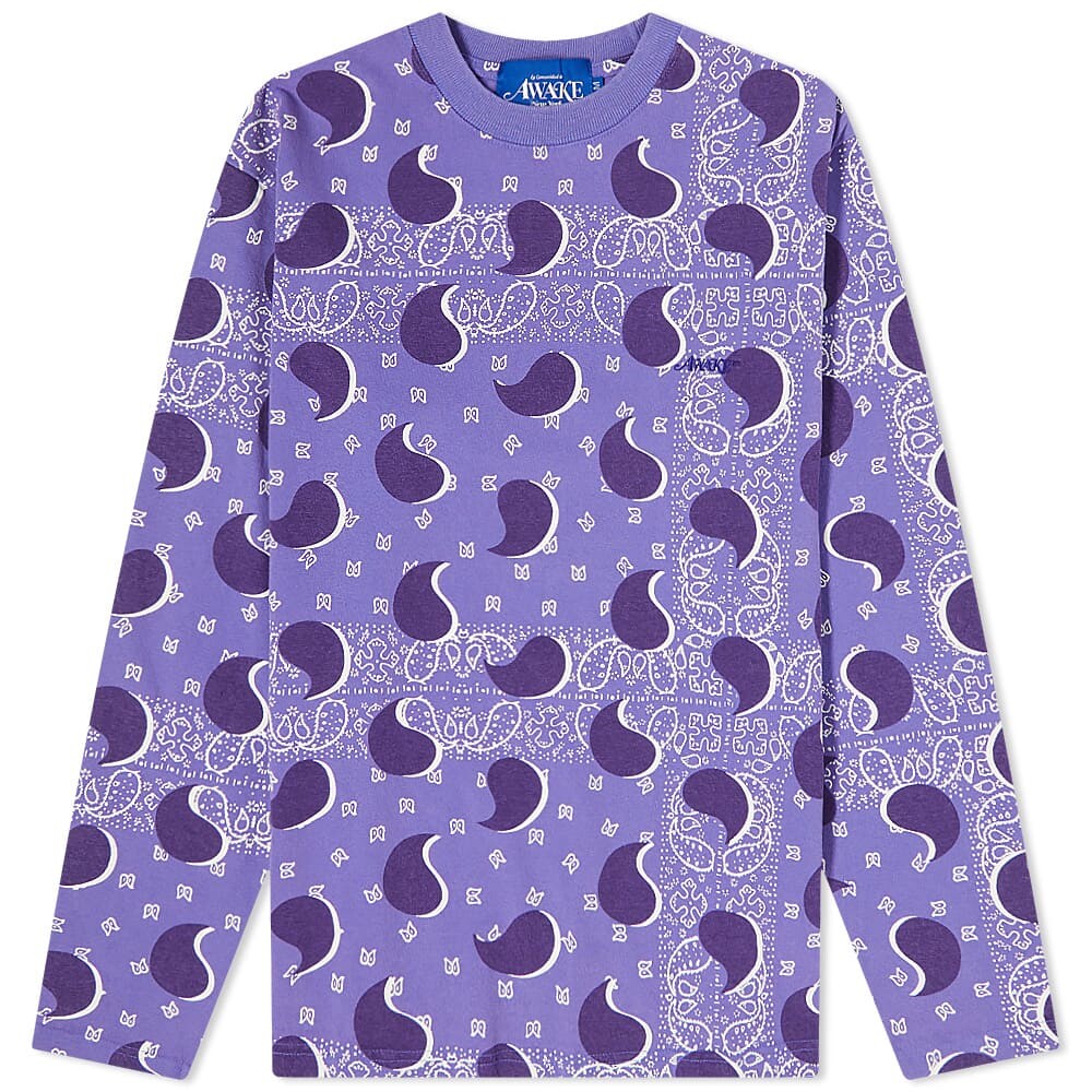 

Футболка Awake NY Long Sleeve Big Paisley Tee