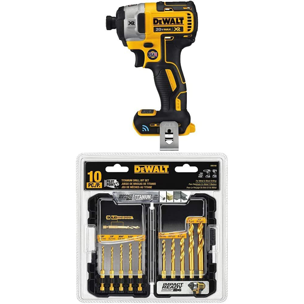 

Шуруповерт с набором титановых сверл DeWalt DD5160 20 В XR (без аккумулятора)