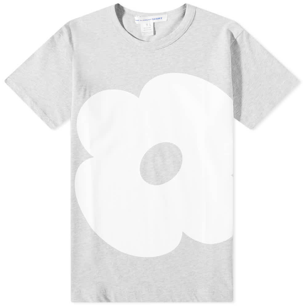 

Футболка Comme des Garçons SHIRT Flower Bold Print Tee, Серый