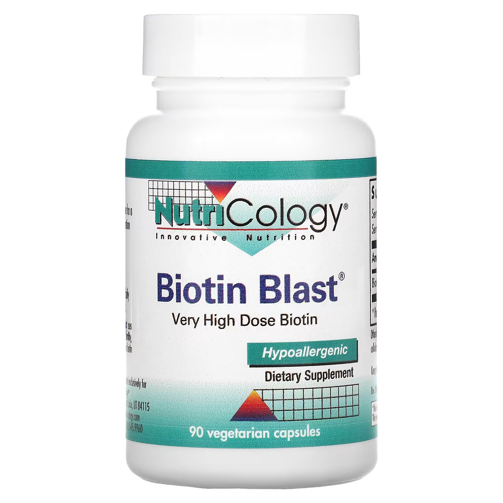 Nutricology, Biotin Blast, 90 вегетарианских капсул nutricology biotin blast 90 вегетарианских капсул