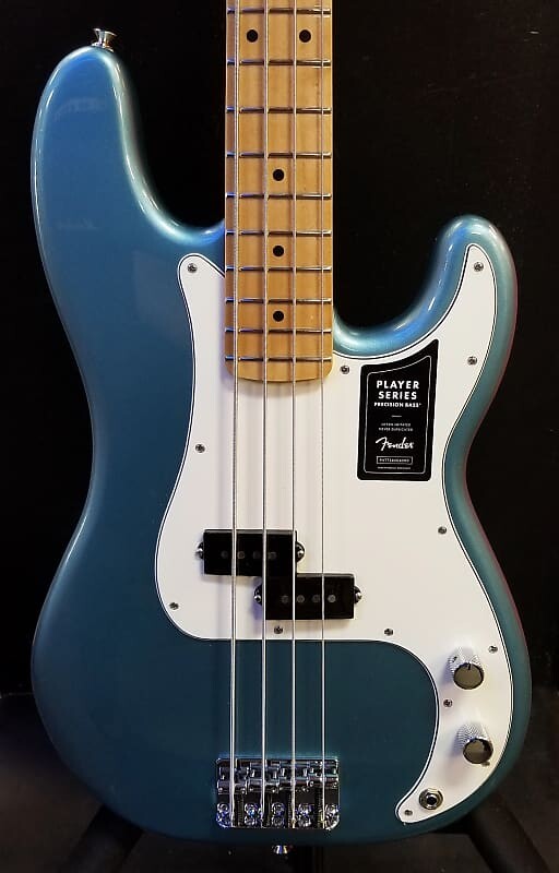

Гитара Fender Player Precision Bass, синий/белый