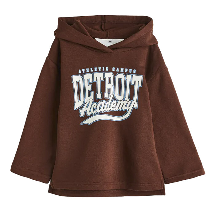 

Толстовка H&M Detroit Printed, темно-коричневый