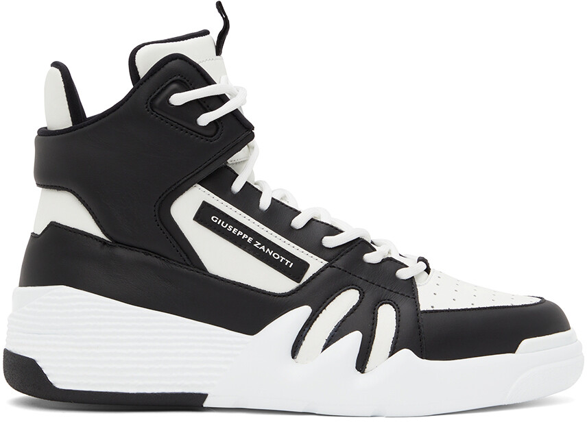 

Черно-белые кроссовки Talon Giuseppe Zanotti