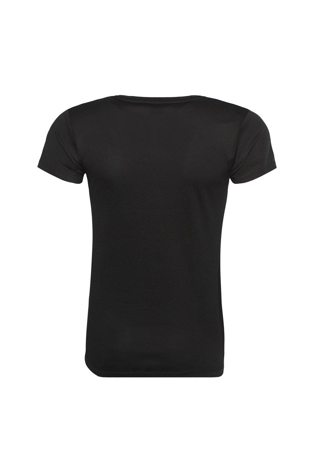 Простая спортивная футболка Just Cool AWDis, черный